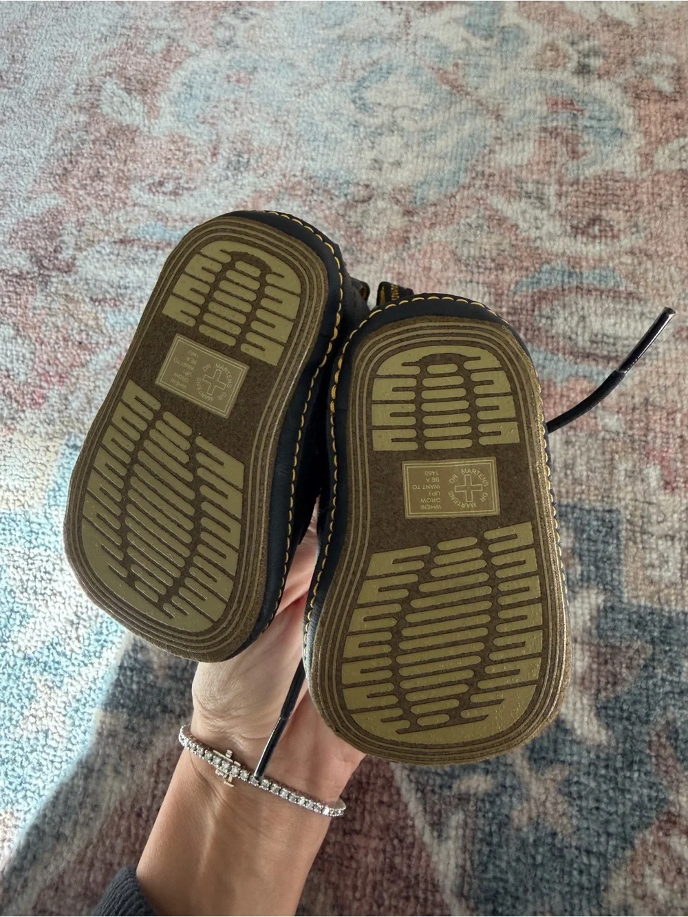 Infant Black Lace-Up Doc Marten Boots